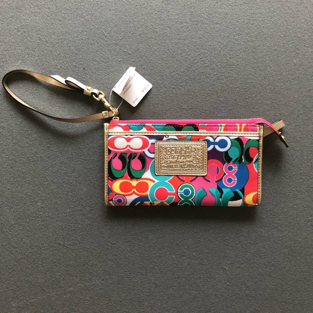 Coach Daisy Pop Print  Zippy Wallet
